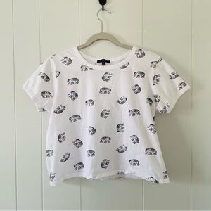 Kids' White Animal Graphic Tee